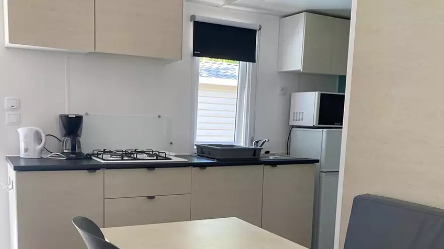 Mobilhome espace cuisine à Riec