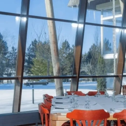 Vue depuis le restaurant VTF St Sauves