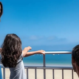 Vue mer depuis hébergement